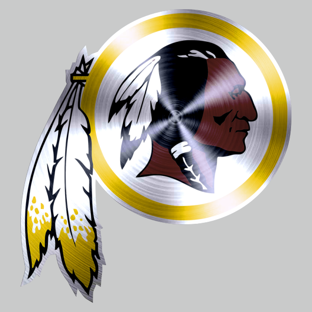 Washington Redskins Stainless steel logo vinyl decal